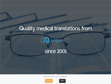 Tablet Screenshot of linguamedtranslation.com